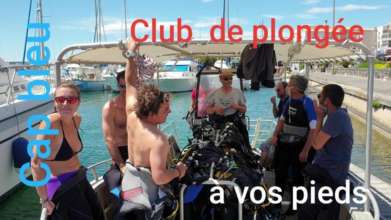Résidence de standing la Pêcherie Spacieux T3 comme un cocon familial vue mer et sur l'avant port Sur le bout du bout de Cap d'Agde seule cap en Occitanie Exterior foto